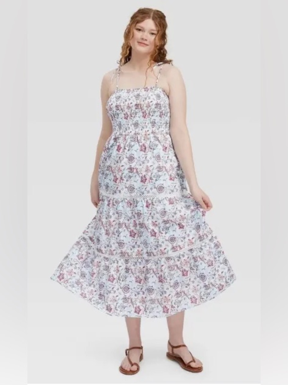 NWT Roller Rabbit x Target Floral Midi Dress size Medium